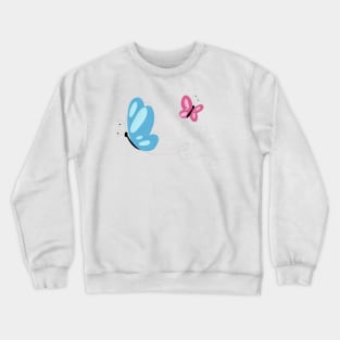 Butterflies Outline Hand Drawn Crewneck Sweatshirt